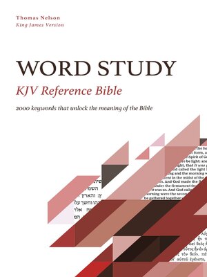cover image of KJV, Word Study Reference Bible